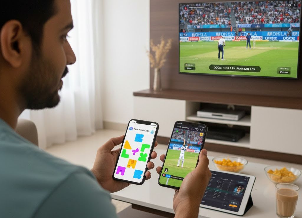 Are Indian Users Now Gaming and Watching Sports at the Same Time_