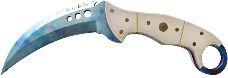 Talon Knife Blue Gem