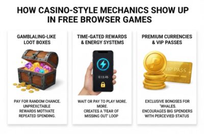How Casino-Style Mechanics Show Up in Free Browser Games