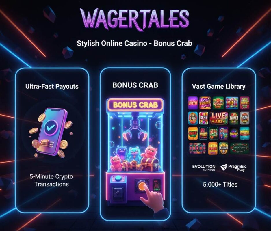WagerTales – Stylish Online Casino With Bonus Crab
