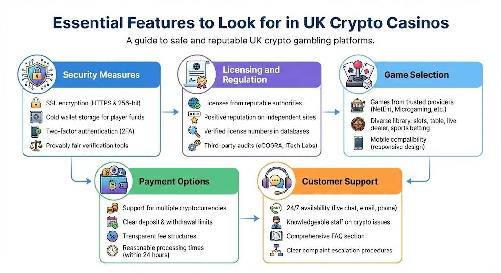 Essential Features to Look for in UK Crypto Casinos