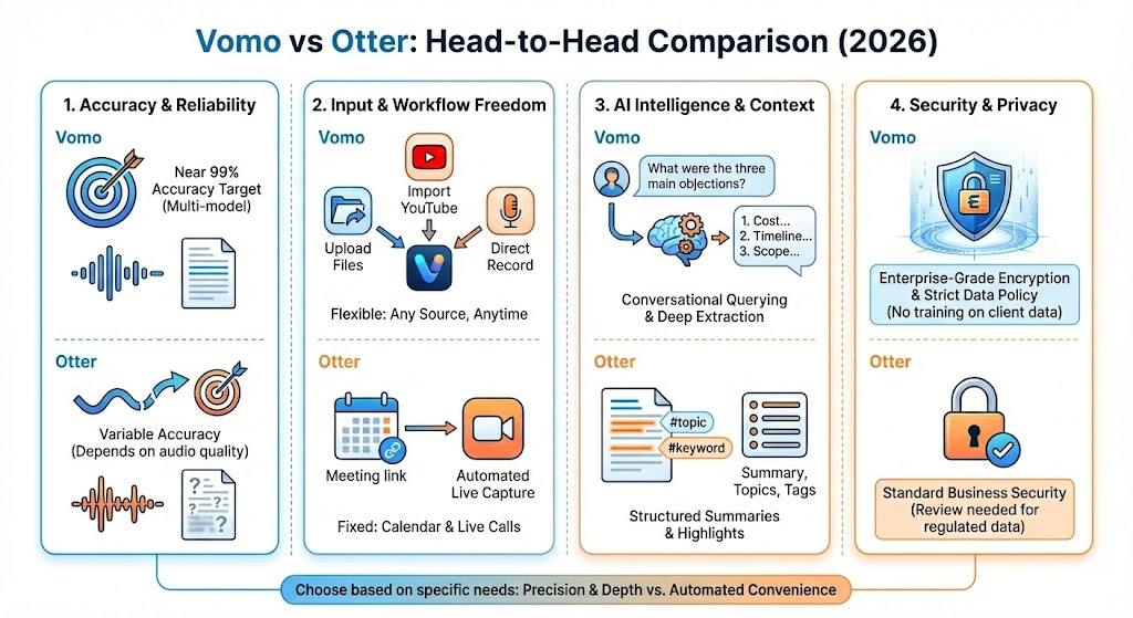 Head-to-Head Comparison: Vomo vs Otter