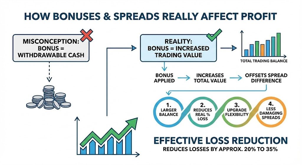 How Bonuses and Spreads Really Affect Your Profit