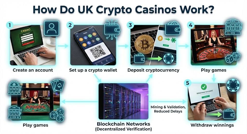 How Do UK Crypto Casinos Work?