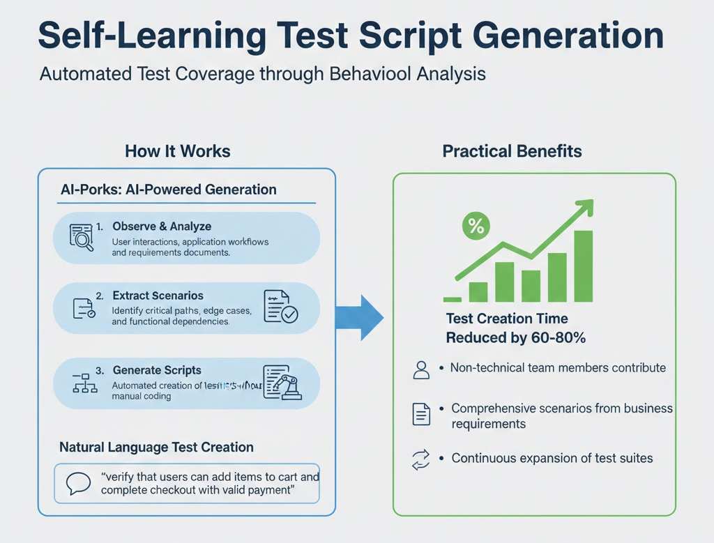 Self-Learning Test Script Generation