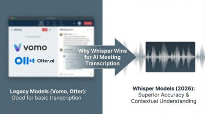 Vomo vs Otter: Why Whisper Models Win for AI Meeting Transcription in 2026