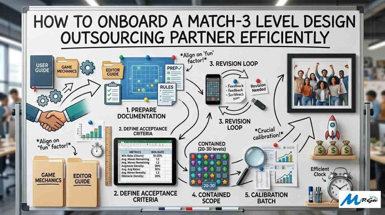 How to Onboard a Match-3 Level Design Outsourcings Partner Efficiently