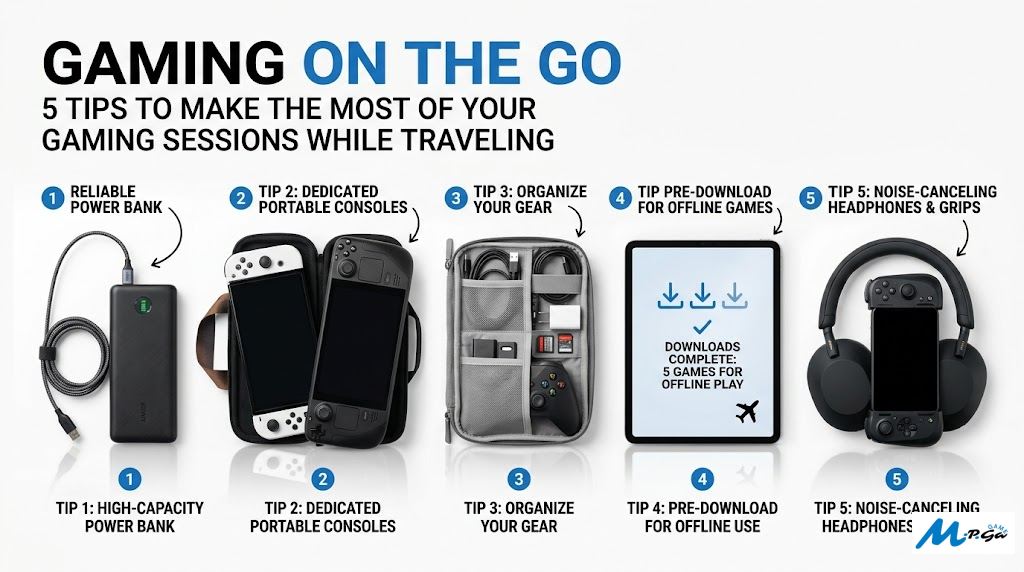 5 Tips To Make The Most of Your Gaming Sessions While Traveling