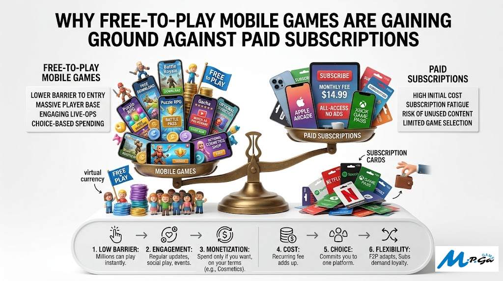 Why Free-to-Play Mobile Games Are Gaining Ground Against Paid Subscriptions