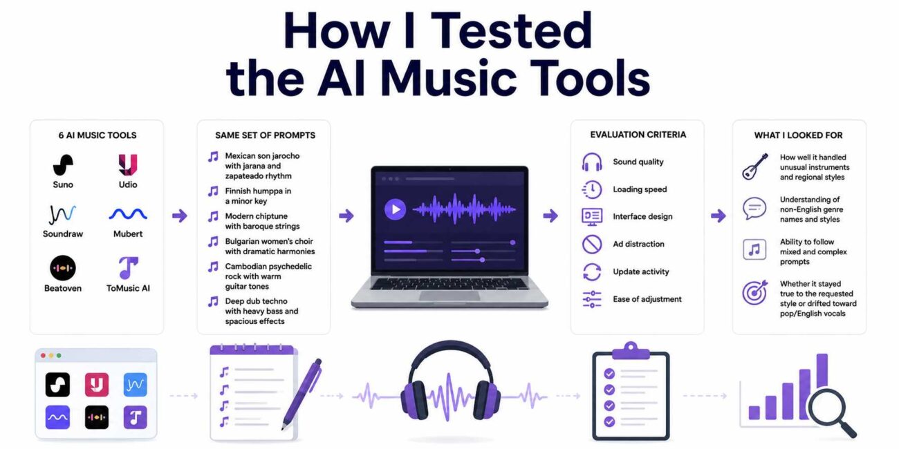 How I Tested the AI Music Tools
