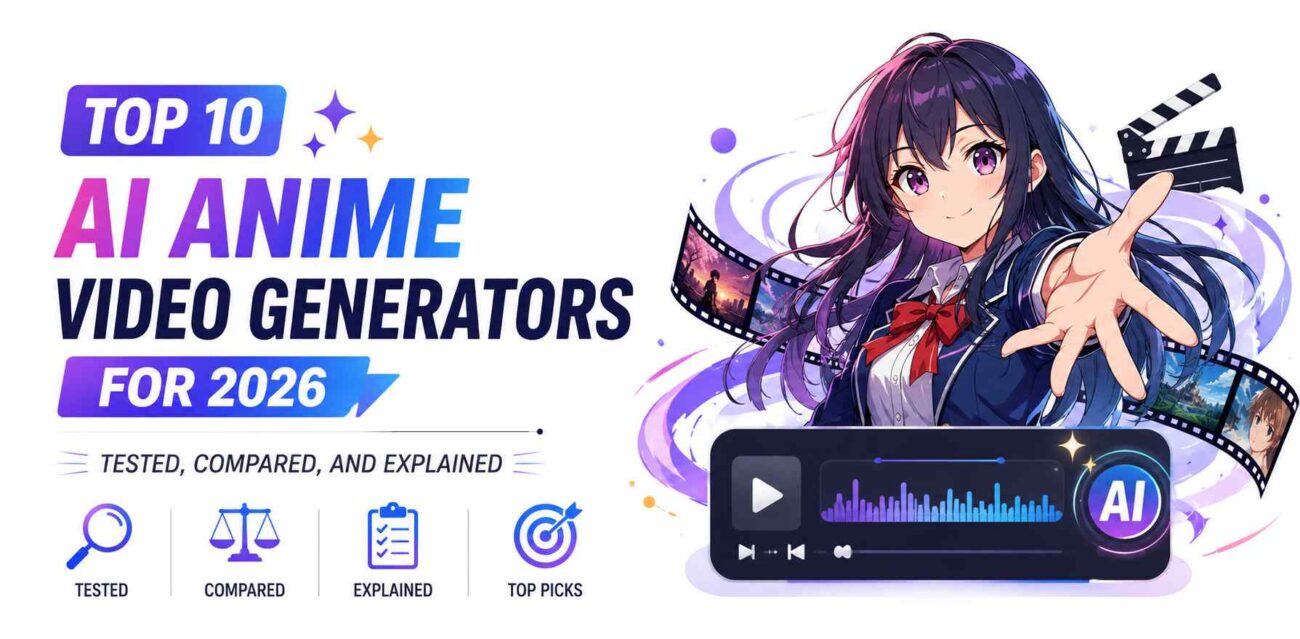 Top 10 AI Anime Video Generators for 2026 (Tested, Compared, and Explained)