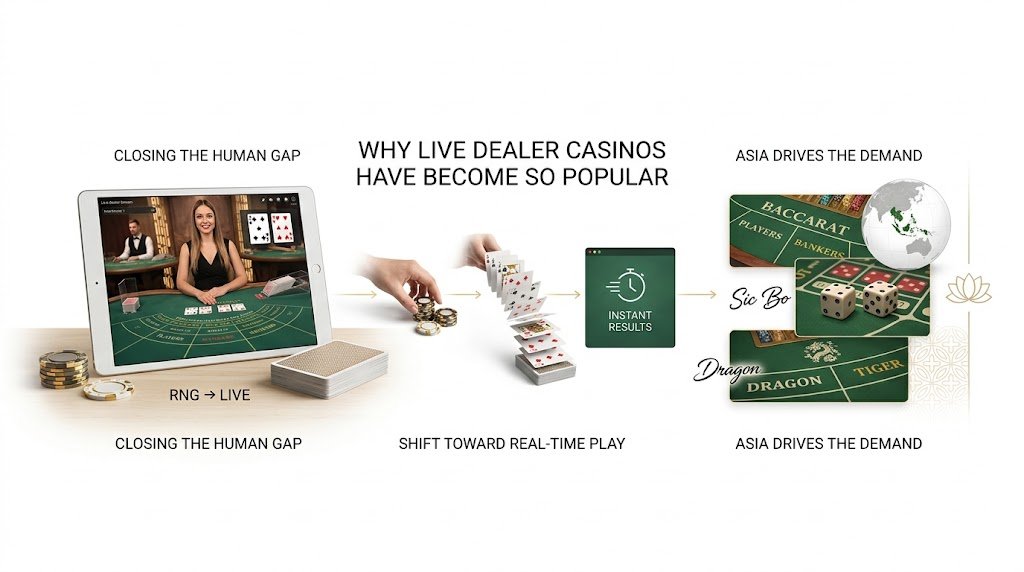 Why Live Dealer Casinos Have Become So Popular
