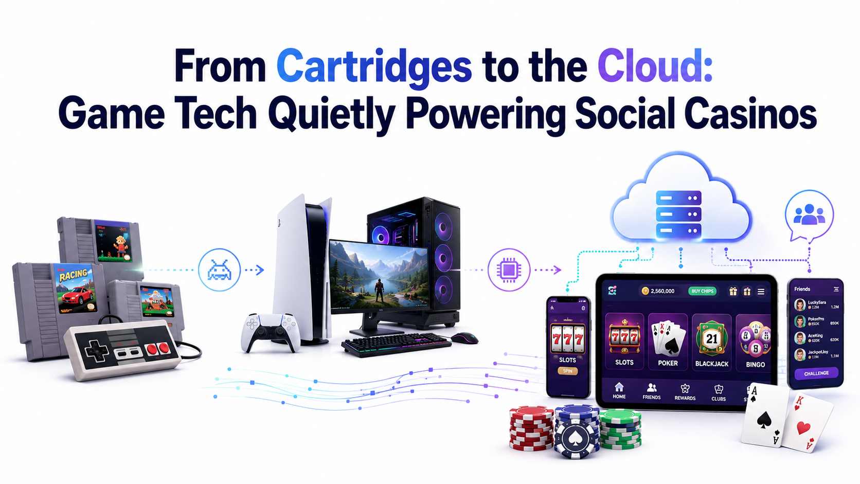 From Cartridges to the Cloud: Game Tech Quietly Powering Social Casinos