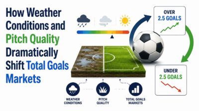 How Weather Conditions and Pitch Quality Dramatically Shift Total Goals Markets