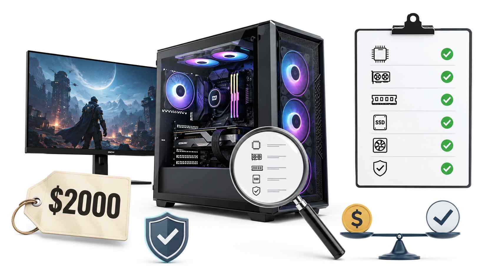 How to Choose a $2000 Pre-Built Gaming PC Without Overpaying