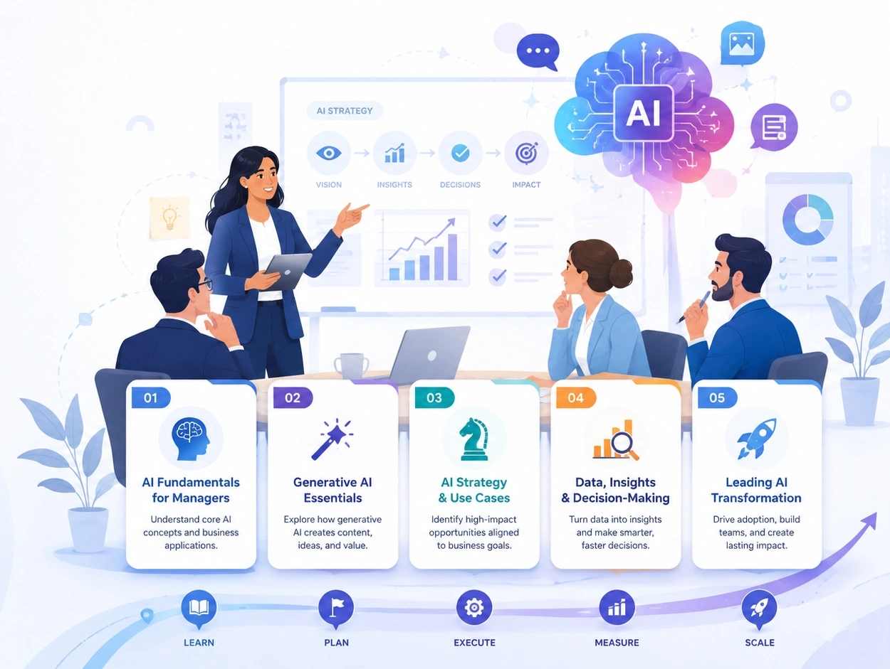 5 Best AI and Generative AI Courses for Managers Who Need Strategy, Not Coding