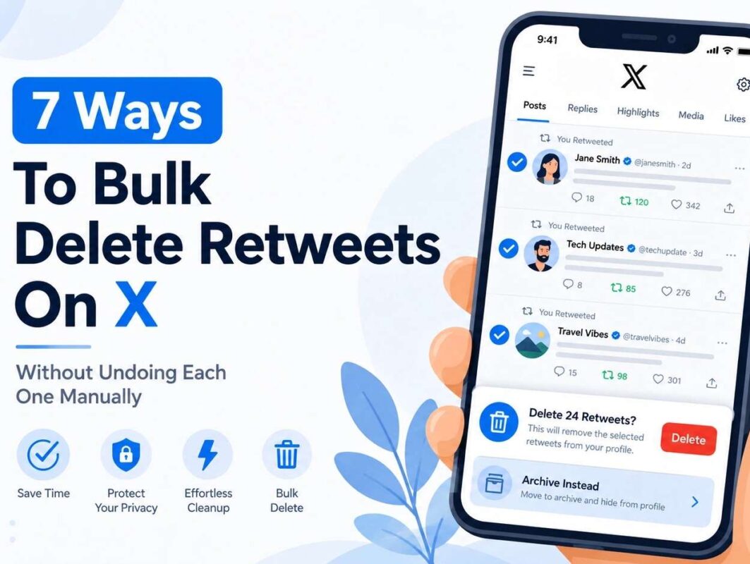 7 Ways To Bulk Delete Retweets On X Without Undoing Each One Manually