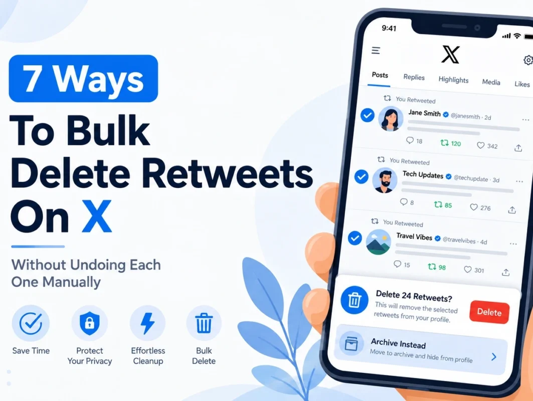 7 Ways To Bulk Delete Retweets On X Without Undoing Each One Manually