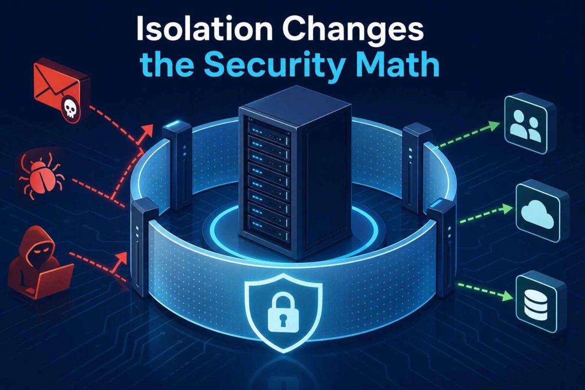 Isolation Changes the Security Math