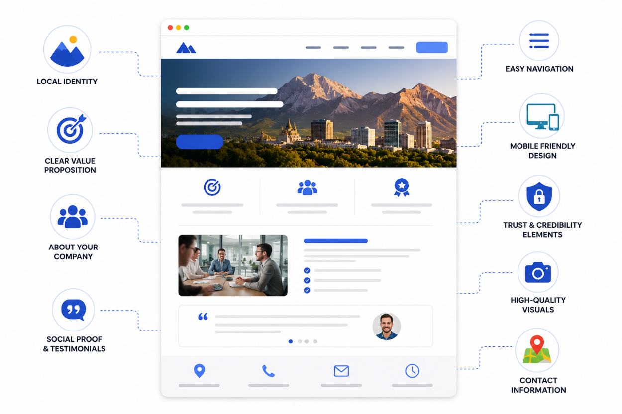 What Companies in Utah Should Include on a Professional Homepage