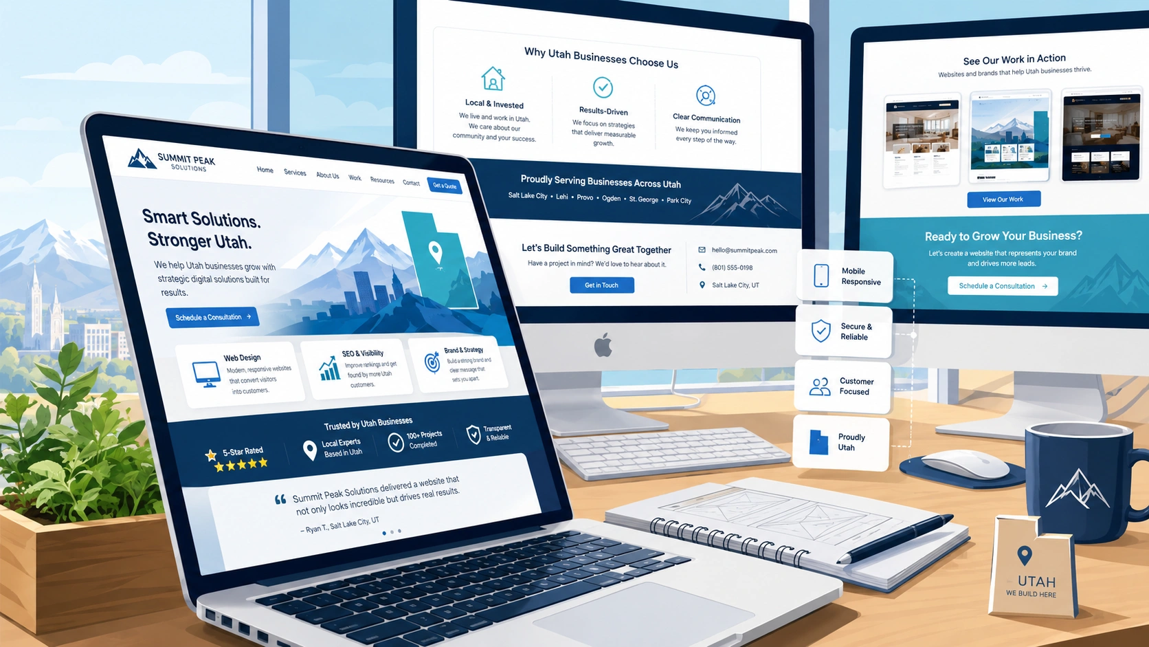 What Companies in Utah Should Include on a Professional Homepage