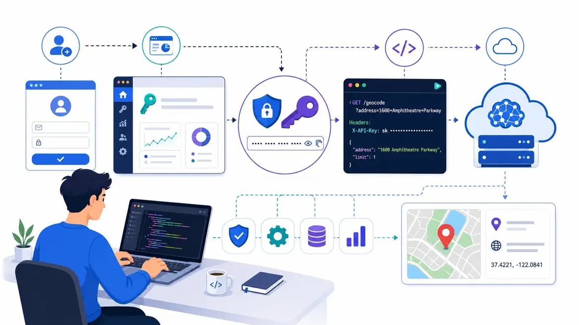 Getting a Geocoding API Key From Signup to Production Call