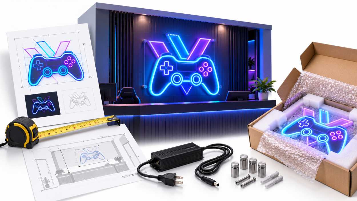 Ordering Neon for a Gaming Venue