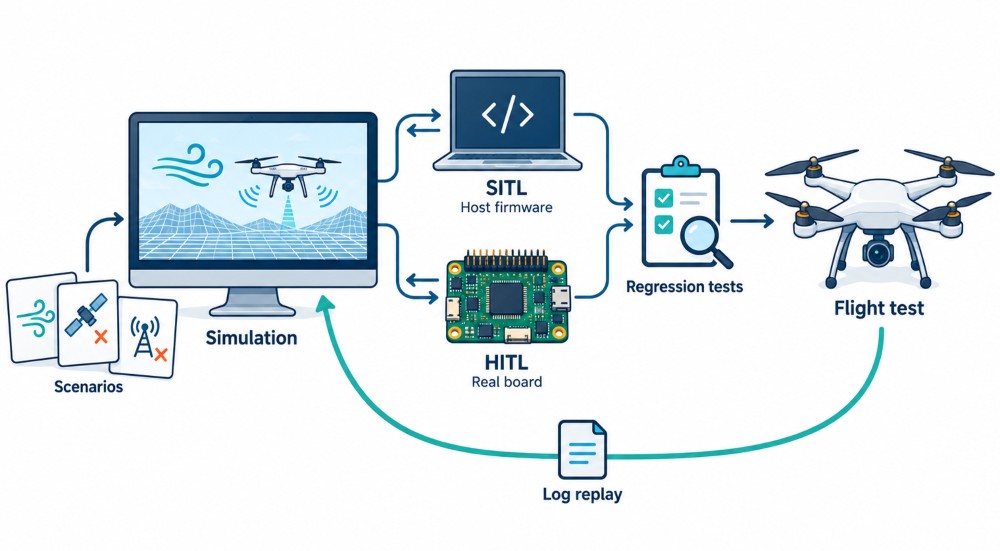 Simulation Changes Job: From Product to Test Harness