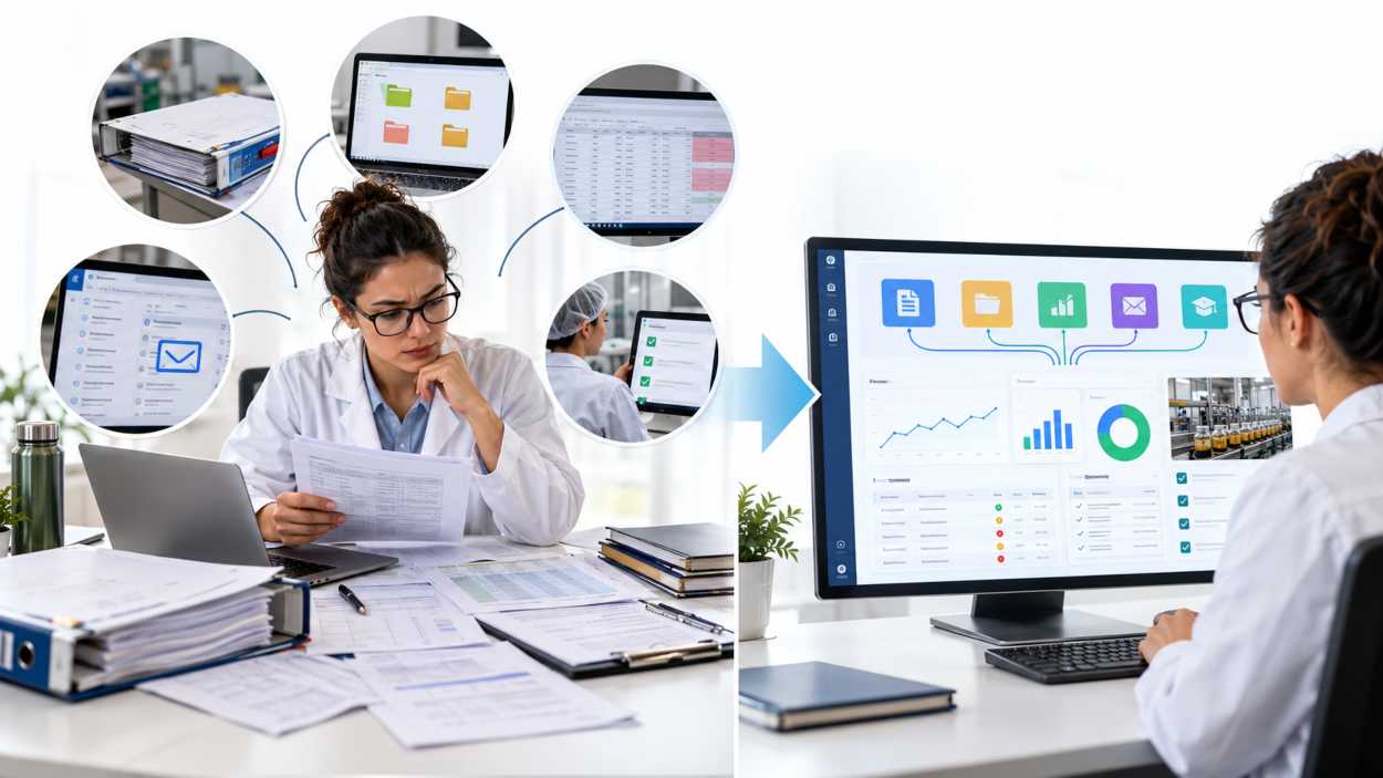 Why Your Factory’s Quality Data Lives in Five Different Places (and How CPG Teams Fix It)