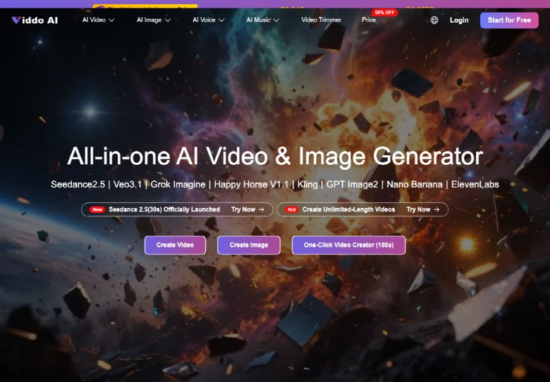 Choose Text To Video And One Model