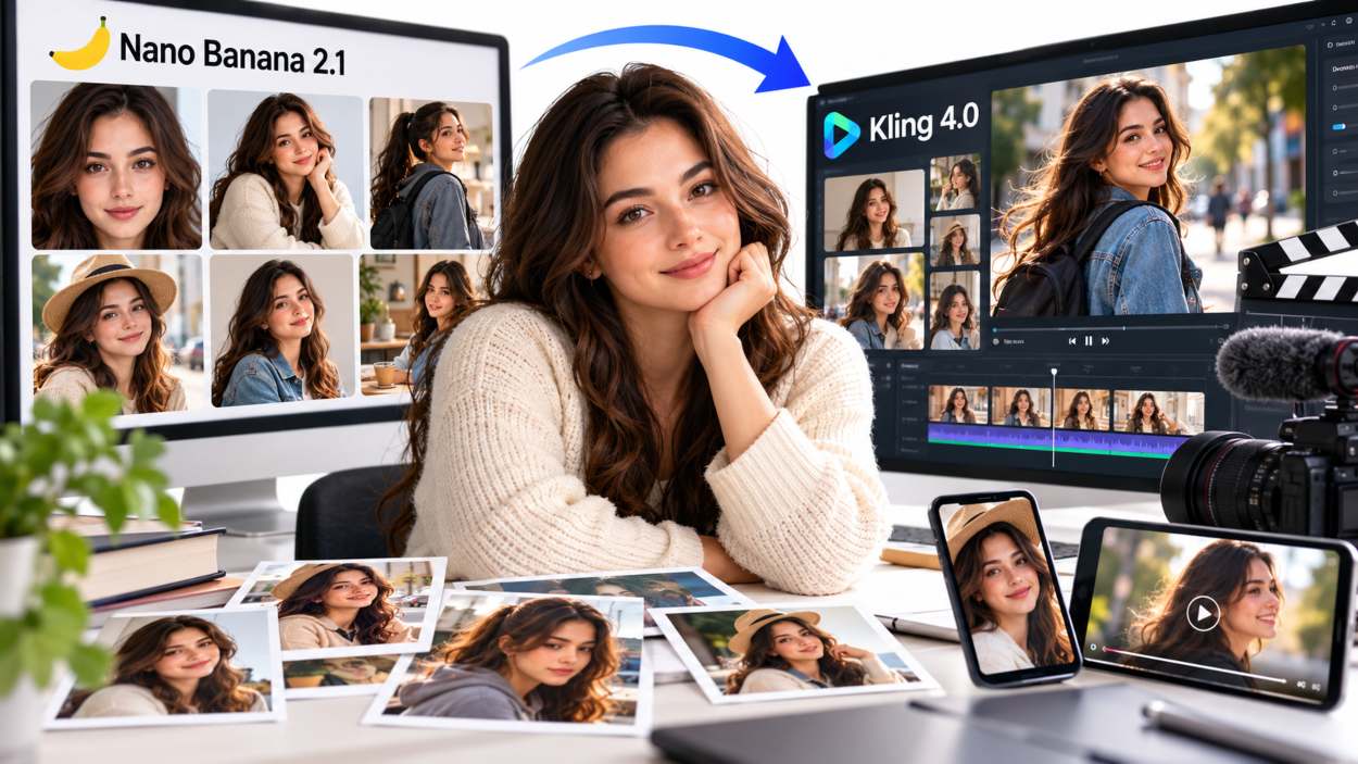 How to Create Consistent AI Characters with Nano Banana 2.1 and Kling 4.0