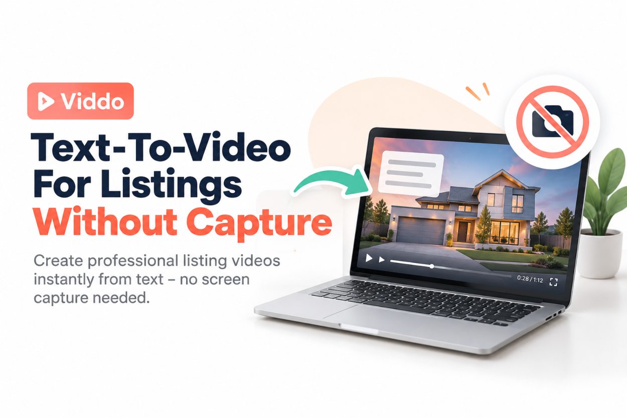 Viddo Text-To-Video For Listings Without Capture